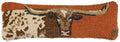 Longhorn Lumbar Throw Pillow