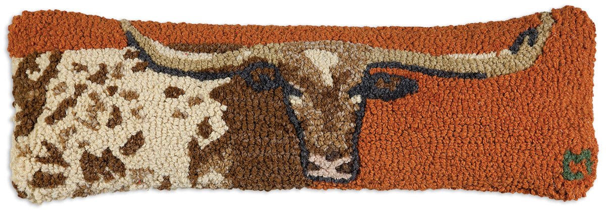Longhorn Lumbar Throw Pillow