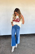 TWO TONE DENIM JEANS